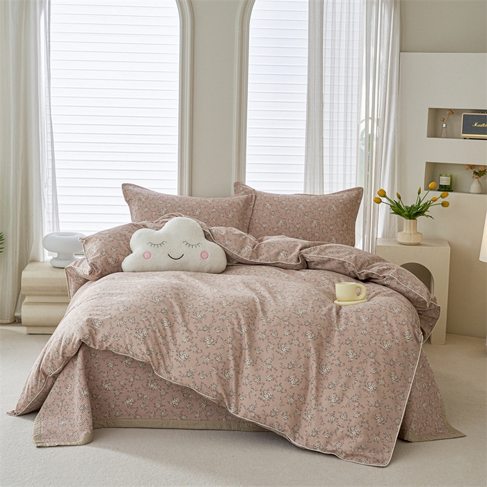 91家纺网 家纺一手货源 找家纺 （总）洽想家 2025新款里外夹棉新疆棉花水洗床盖A1系列