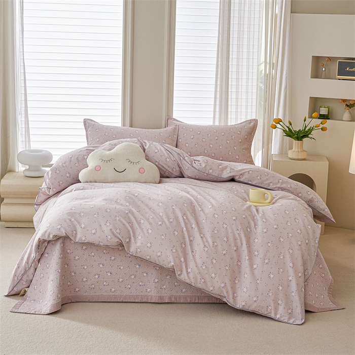 91家纺网 家纺一手货源 找家纺 （总）洽想家 2025新款里外夹棉新疆棉花水洗床盖A1系列