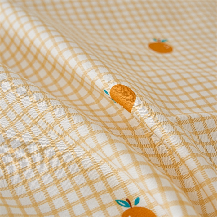 91家纺网 家纺一手货源 找家纺 洽想家 2025新款里外夹棉新疆棉花水洗床盖A1系列 新乐橙