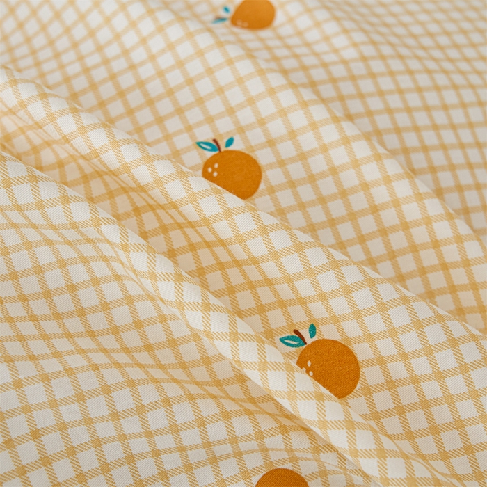 91家纺网 家纺一手货源 找家纺 洽想家 2025新款里外夹棉新疆棉花水洗床盖A1系列 新乐橙