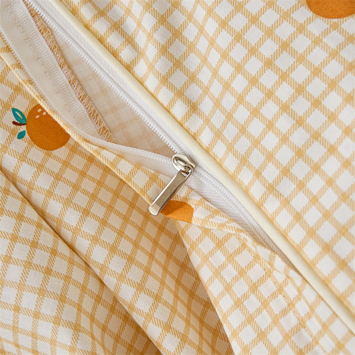 91家纺网 家纺一手货源 找家纺 洽想家 2025新款里外夹棉新疆棉花水洗床盖A1系列 新乐橙