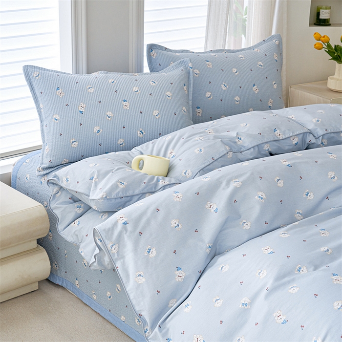 91家纺网 家纺一手货源 找家纺 （总）洽想家 2025新款里外夹棉新疆棉花水洗床盖A1系列