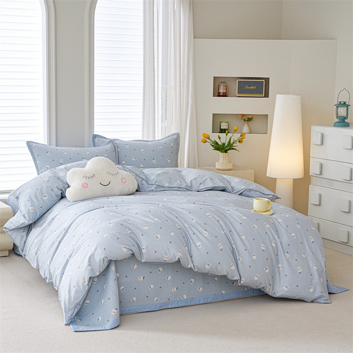 91家纺网 家纺一手货源 找家纺 （总）洽想家 2025新款里外夹棉新疆棉花水洗床盖A1系列