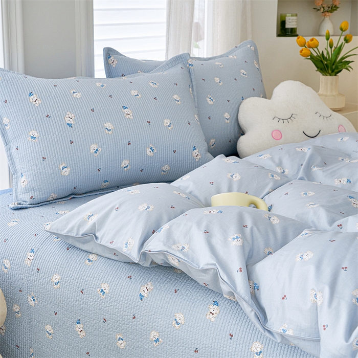 91家纺网 家纺一手货源 找家纺 （总）洽想家 2025新款里外夹棉新疆棉花水洗床盖A1系列