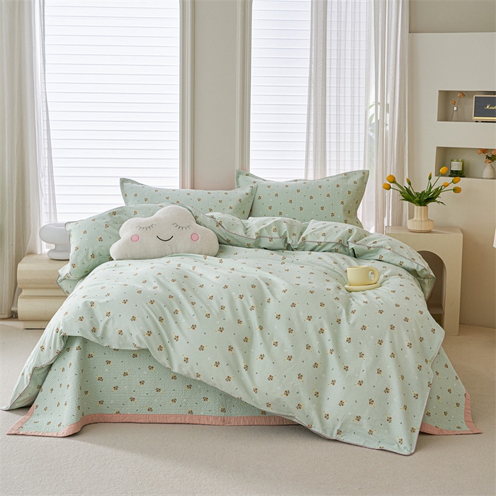 洽想家 2025新款里外夹棉新疆棉花水洗床盖A1系列 茉莉