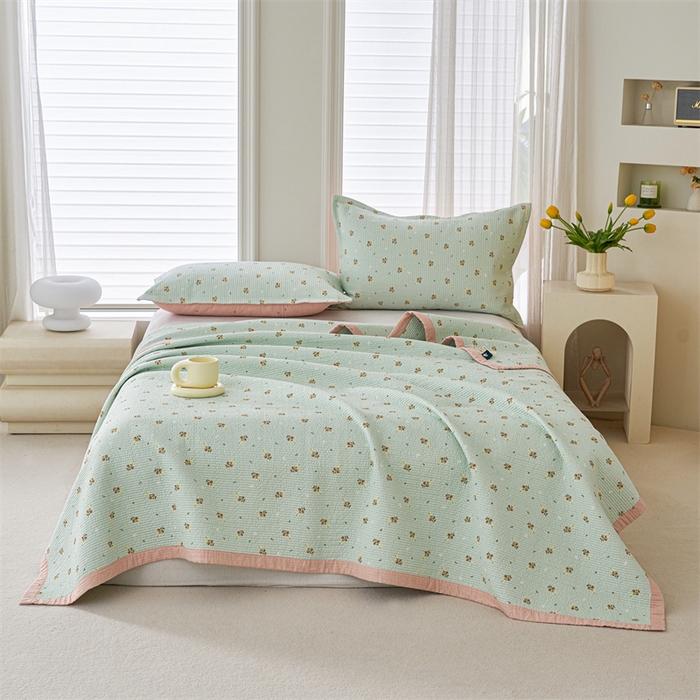 洽想家 2025新款里外夹棉新疆棉花水洗床盖A1系列 茉莉 床盖