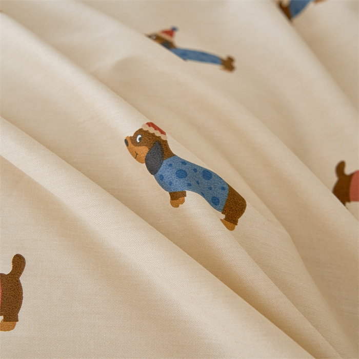 91家纺网 家纺一手货源 找家纺 洽想家 2025新款里外夹棉新疆棉花水洗床盖A1系列 班长狗