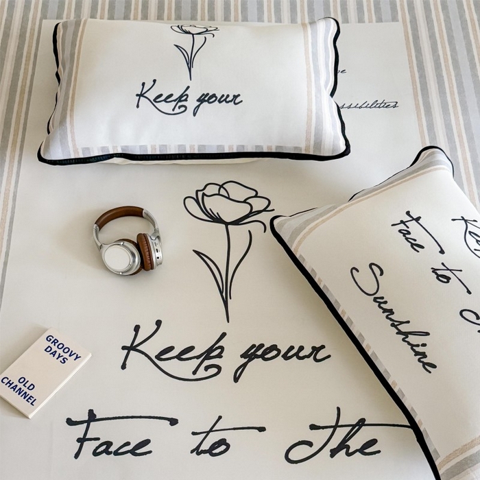 91家纺网 家纺一手货源 找家纺 顾里家纺 2025春夏新款Chic风冰感纤维软席凉席席子 玫瑰情话