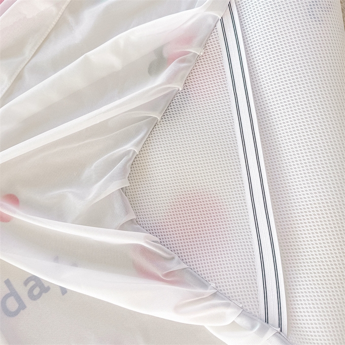 91家纺网 家纺一手货源 找家纺 康纳利 2025新款碳光冰丝席床裙款凉席软凉席 复合冰丝床裙款-彩虹草莓