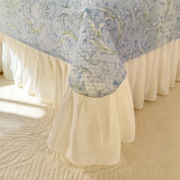 91家纺网 家纺一手货源 找家纺 金盛皇朝家纺 2025夏季新款冰丝凉豆豆床盖凉席 洛可可蔓