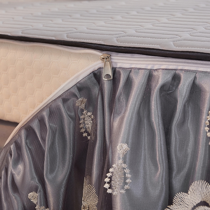 91家纺网 家纺一手货源 找家纺 （总）网红馆 2025新款凉感丝黑边乳胶床裙三件套