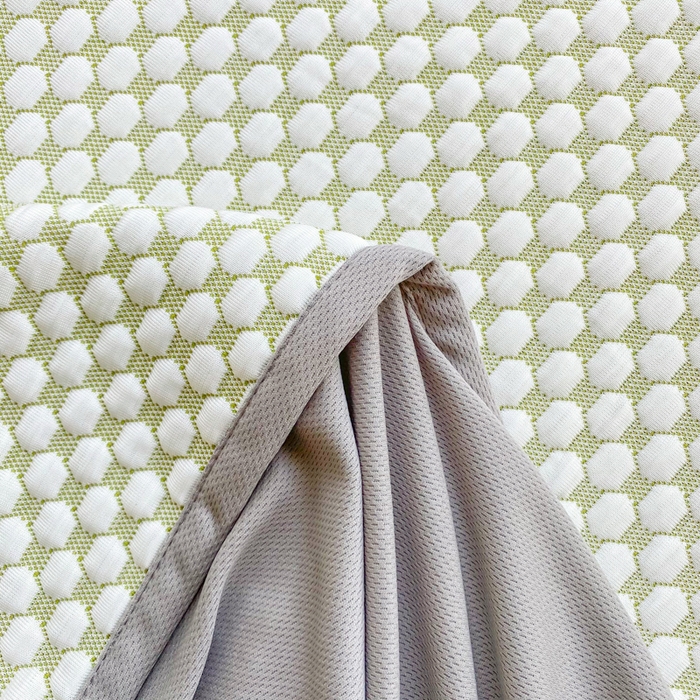 91家纺网 家纺一手货源 找家纺 千朵 2025新款凉感PE冰豆豆提花床笠款凉席 雪花熊绿