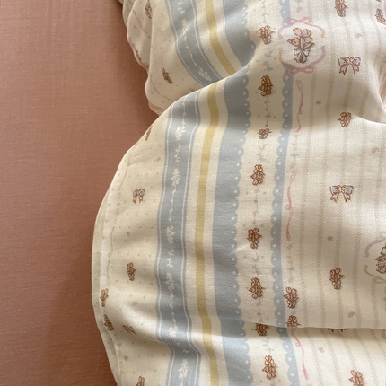 91家纺网 家纺一手货源 找家纺 （总）集布 2025新款活性印染全棉双层纱四件套