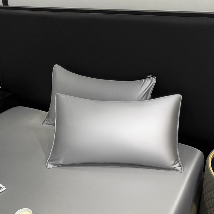 91家纺网 家纺一手货源 找家纺 ab家纺 2025新款莱赛尔单床笠 巴黎灰