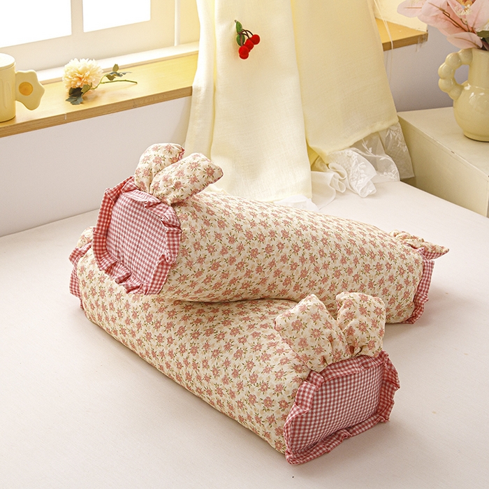 91家纺网 家纺一手货源 找家纺 织布人 2025新款荞麦枕直播爆款全棉双层纱兔子枕全荞麦壳枕头夏季透气枕 全棉兔子枕-月落玉