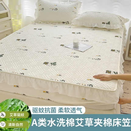 91家纺网 家纺一手货源 找家纺 （总）恒尚居 2025新款汇总床垫印花艾草抗菌软垫床褥子防滑床垫-四季款【支持定做】