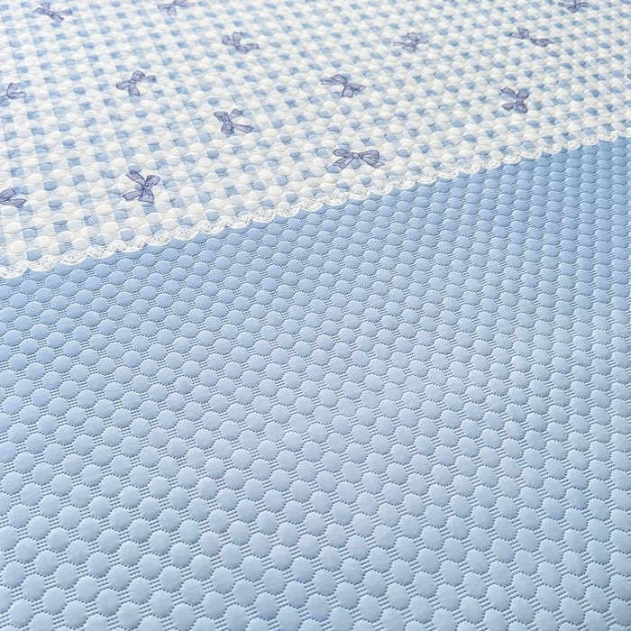 91家纺网 家纺一手货源 找家纺 金盛皇朝家纺 2025夏季新款冰丝凉豆豆床盖凉席 幽蓝蝶语