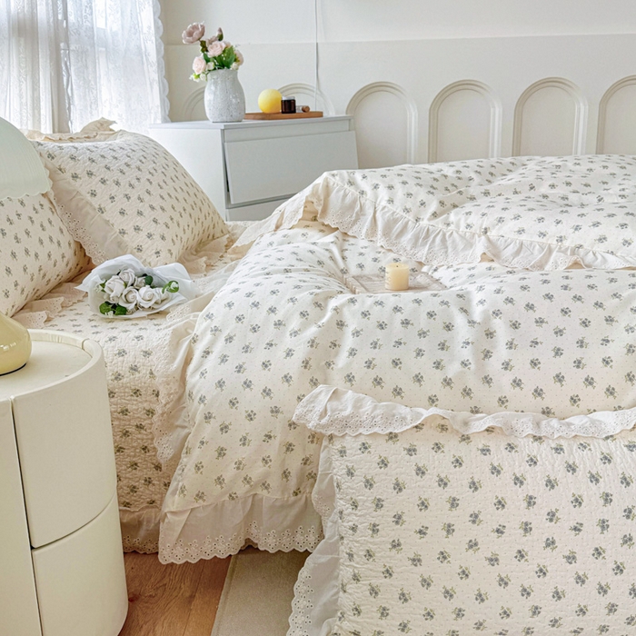 91家纺网 家纺一手货源 找家纺 添越家纺2025新款纯棉砂洗床盖三件套四件套系列春汐