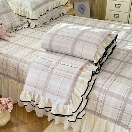 91家纺网 家纺一手货源 找家纺 （总）金盛皇朝家纺 2025夏季新款冰丝凉豆豆床盖凉席