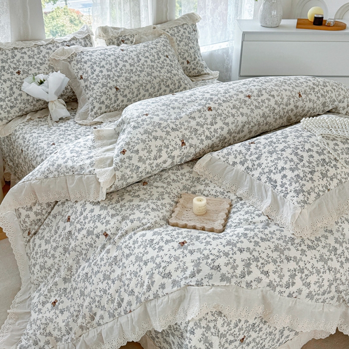 91家纺网 家纺一手货源 找家纺 添越家纺2025新款纯棉砂洗床盖三件套四件套系列奥罗拉