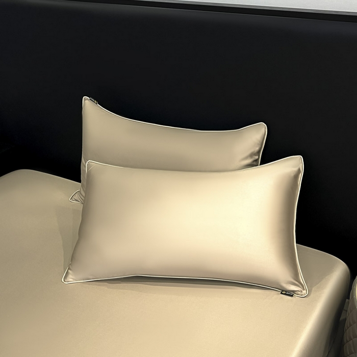 91家纺网 家纺一手货源 找家纺 ab家纺 2025新款莱赛尔单床笠 卡其