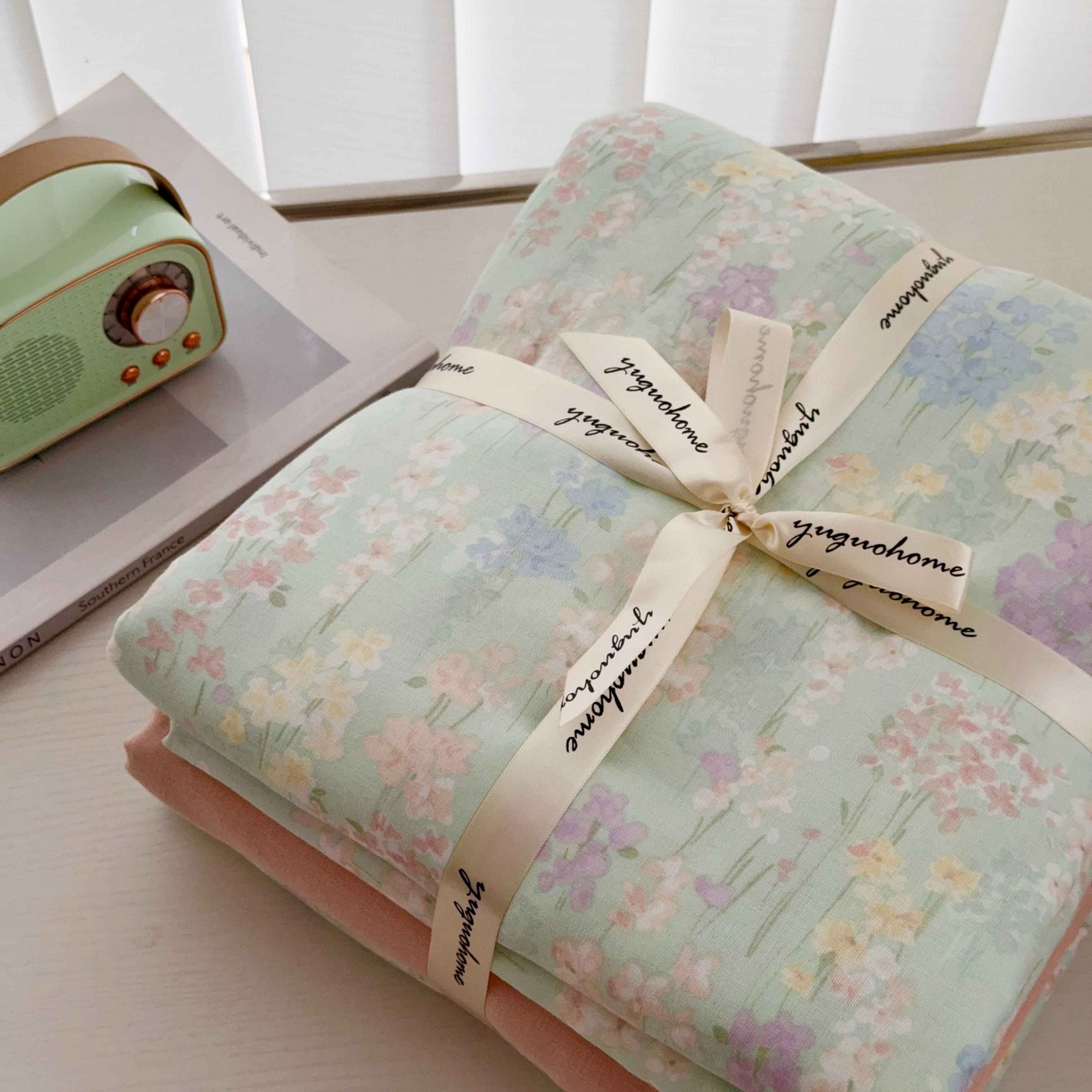 91家纺网 家纺一手货源 找家纺 于果 2025新款双层纱四件套第五批 艺朵