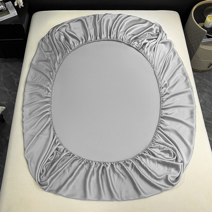 91家纺网 家纺一手货源 找家纺 ab家纺 2025新款莱赛尔单床笠 巴黎灰