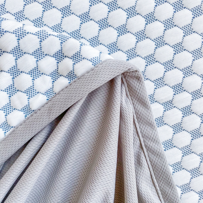 91家纺网 家纺一手货源 找家纺 （总）千朵 2025新款凉感PE冰豆豆提花床笠款凉席