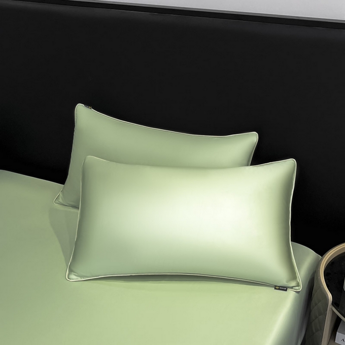 91家纺网 家纺一手货源 找家纺 ab家纺 2025新款莱赛尔单床笠 梨花黄