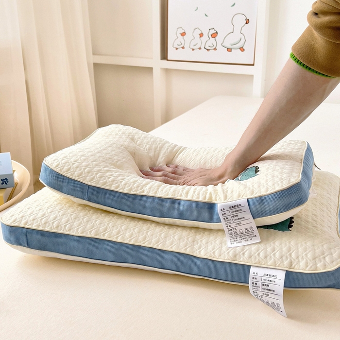 91家纺网 家纺一手货源 找家纺 （总）乐秀家纺 2025新款儿童卡通云柔舒适枕芯幼儿园午睡枕头枕芯