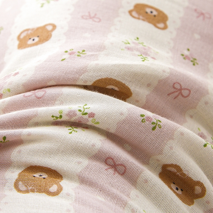 91家纺网 家纺一手货源 找家纺 织布人 2025新款荞麦枕直播爆款全棉双层纱兔子枕全荞麦壳枕头夏季透气枕 全棉兔子枕-小熊粉