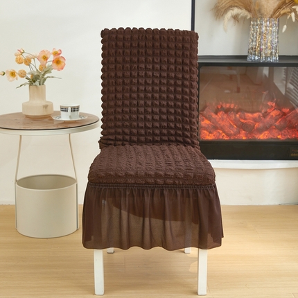 飞翔家纺床上用品有限公司 2025新款泡泡纱椅套 咖啡色