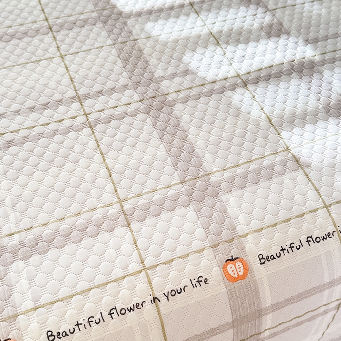 91家纺网 家纺一手货源 找家纺 金盛皇朝家纺 2025夏季新款冰丝凉豆豆床盖凉席 格纹素锦