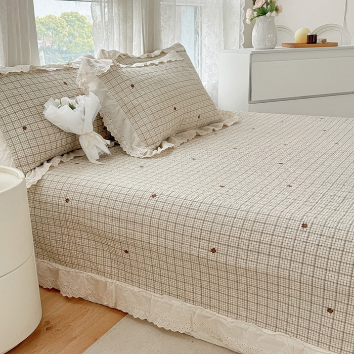 91家纺网 家纺一手货源 找家纺 添越家纺2025新款纯棉砂洗床盖三件套四件套系列简尚