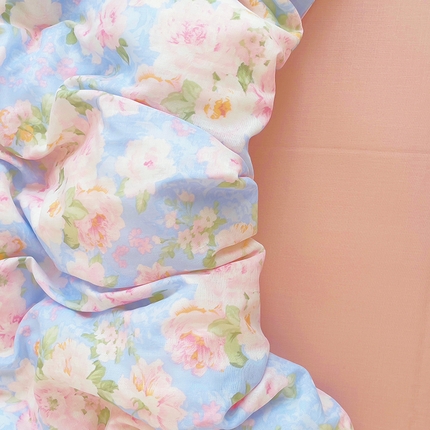 91家纺网 家纺一手货源 找家纺 （总）集布 2025新款活性印染全棉双层纱四件套