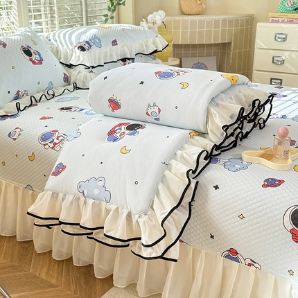 91家纺网 家纺一手货源 找家纺 （总）金盛皇朝家纺 2025夏季新款冰丝凉豆豆床盖凉席