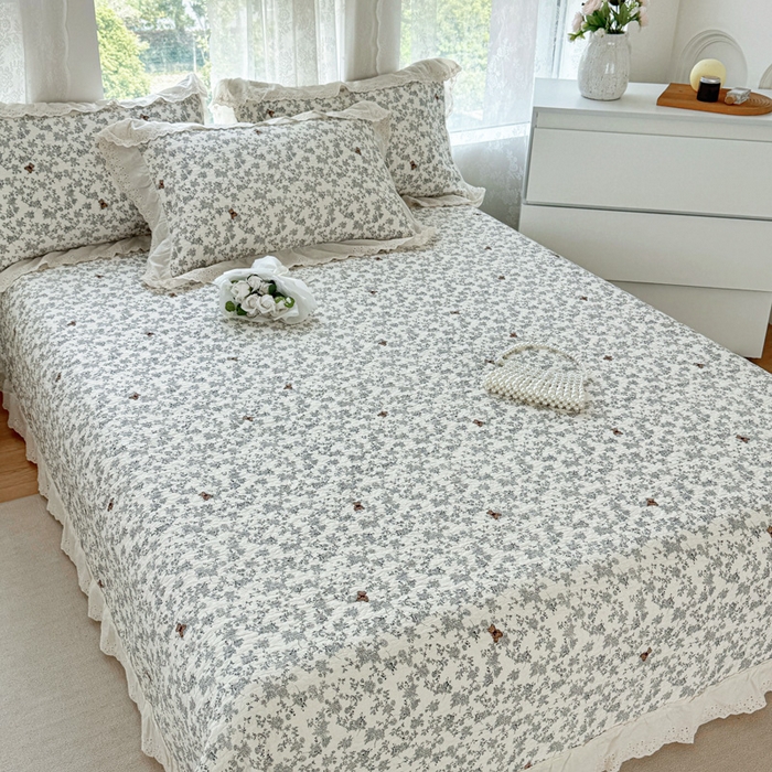 91家纺网 家纺一手货源 找家纺 添越家纺2025新款纯棉砂洗床盖三件套四件套系列奥罗拉