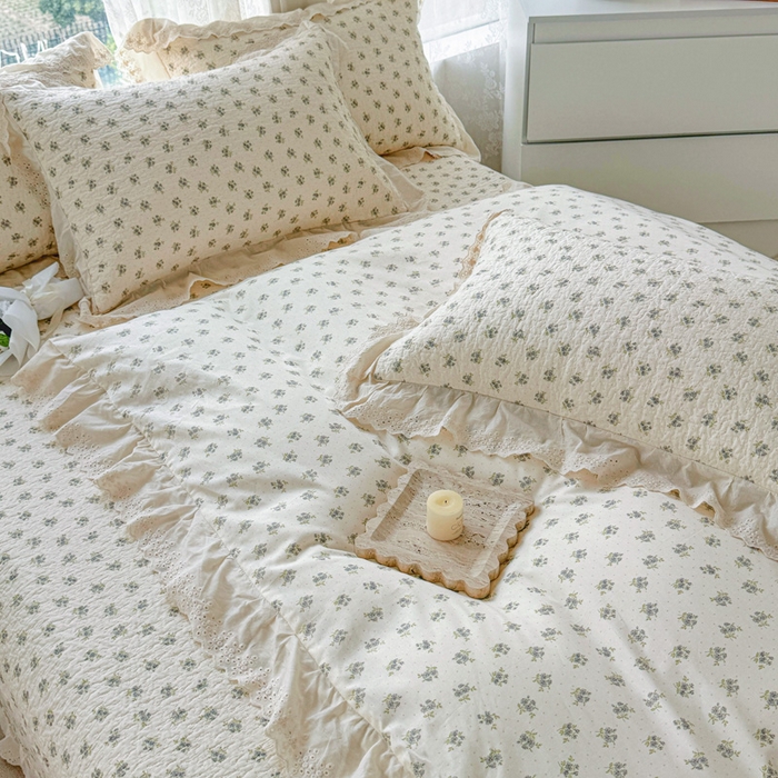 91家纺网 家纺一手货源 找家纺 添越家纺2025新款纯棉砂洗床盖三件套四件套系列春汐