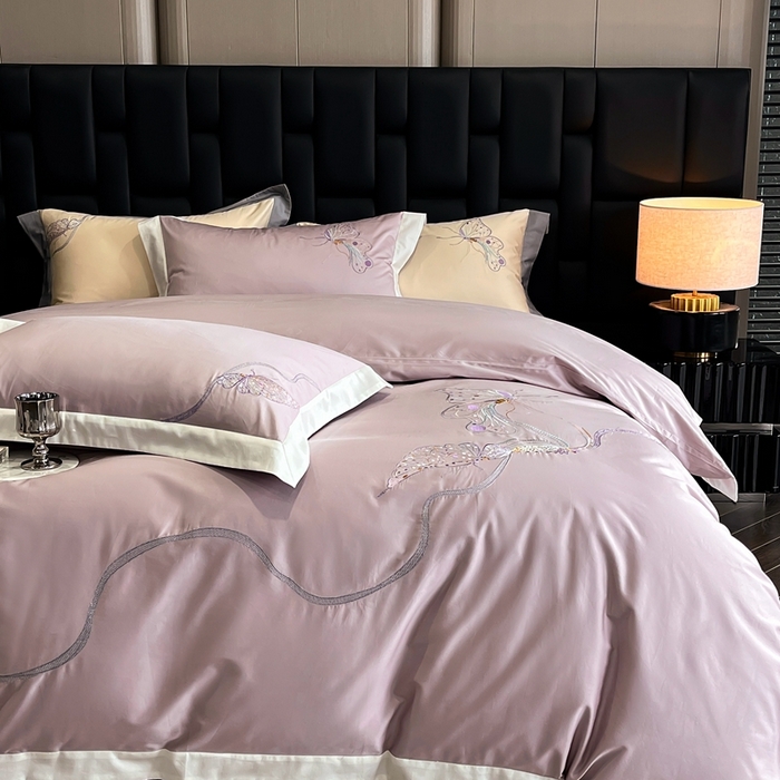 91家纺网 家纺一手货源 找家纺 （总）瑞雪家居 2025新款50双股长绒棉纯棉绣花四件套