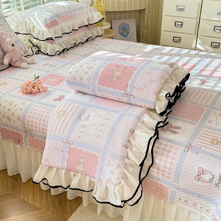 91家纺网 家纺一手货源 找家纺 （总）金盛皇朝家纺 2025夏季新款冰丝凉豆豆床盖凉席