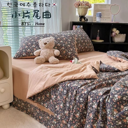 91家纺网 家纺一手货源 找家纺 （总）暖伊家居2025新款云感双层纱夏被四件套