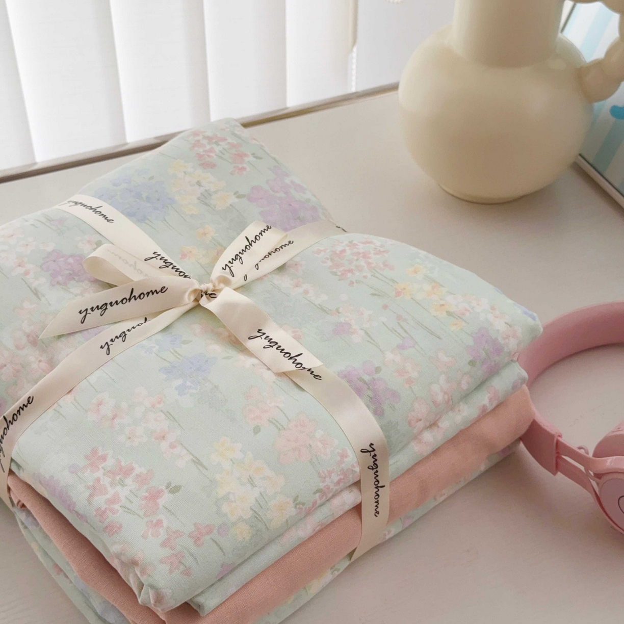 91家纺网 家纺一手货源 找家纺 于果 2025新款双层纱四件套第五批 艺朵