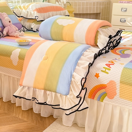 91家纺网 家纺一手货源 找家纺 （总）金盛皇朝家纺 2025夏季新款冰丝凉豆豆床盖凉席