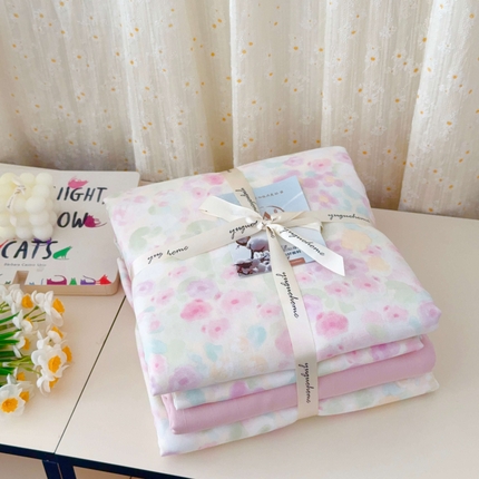 91家纺网 家纺一手货源 找家纺 （总）于果 2025新款双层纱四件套第五批