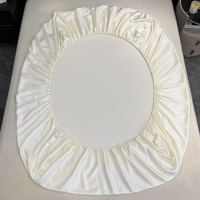 91家纺网 家纺一手货源 找家纺 ab家纺 2025新款莱赛尔单床笠 珍珠白