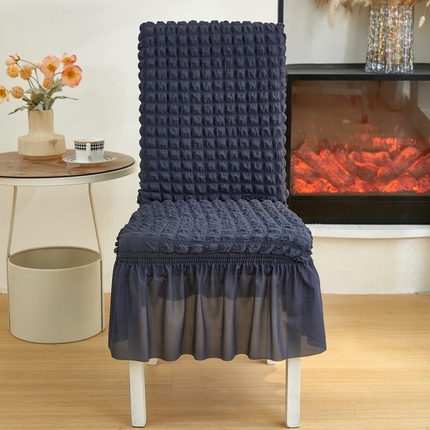 91家纺网 家纺一手货源 找家纺 飞翔家纺床上用品有限公司 2025新款泡泡纱椅套 深灰色