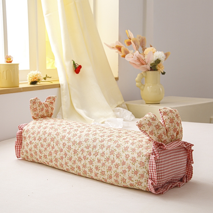 91家纺网 家纺一手货源 找家纺 织布人 2025新款荞麦枕直播爆款全棉双层纱兔子枕全荞麦壳枕头夏季透气枕 全棉兔子枕-月落玉