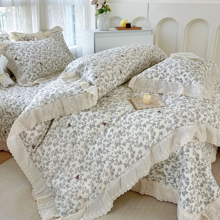 91家纺网 家纺一手货源 找家纺 添越家纺2025新款纯棉砂洗床盖三件套四件套系列奥罗拉