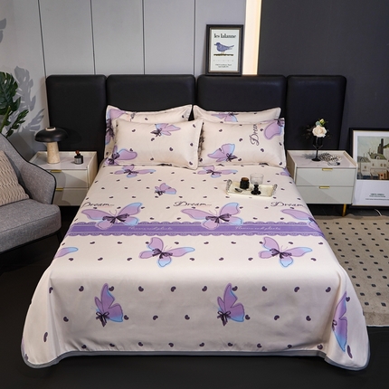 91家纺网 家纺一手货源 找家纺 （总）梦卓家纺 2025新款冰丝凉席床单款凉席三件套