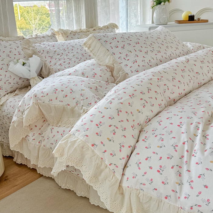 91家纺网 家纺一手货源 找家纺 添越家纺2025新款纯棉砂洗床盖三件套四件套系列遇见